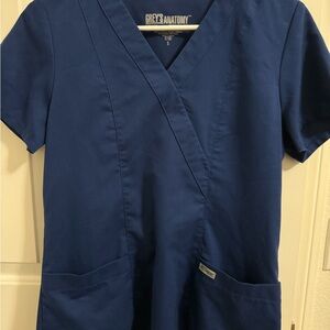 Grey's Anatomy Navy Scrub Top